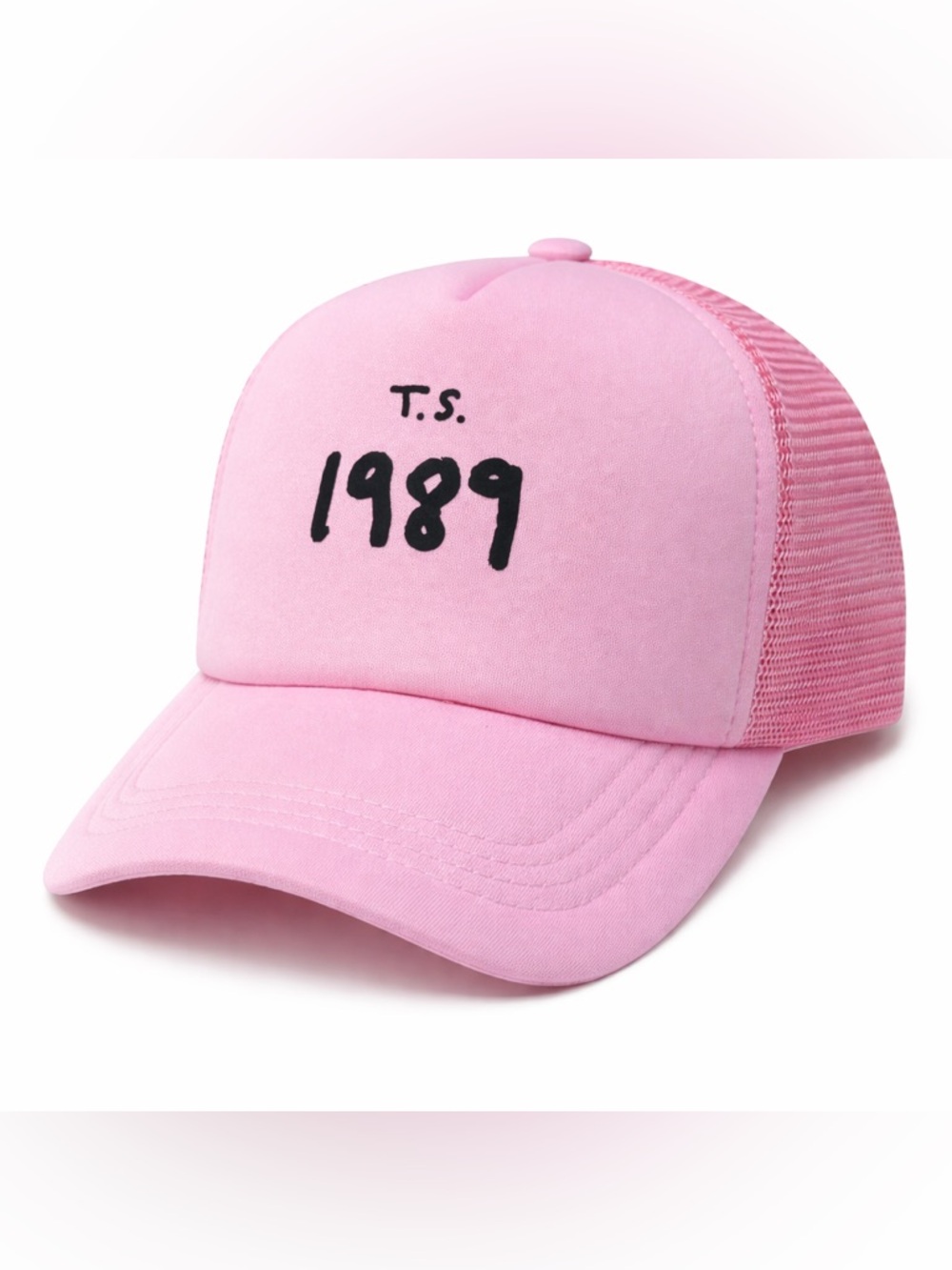 Taylor Swift Pink ‘T.S. 1989' Trucker Hat Concert Tour Souvenir